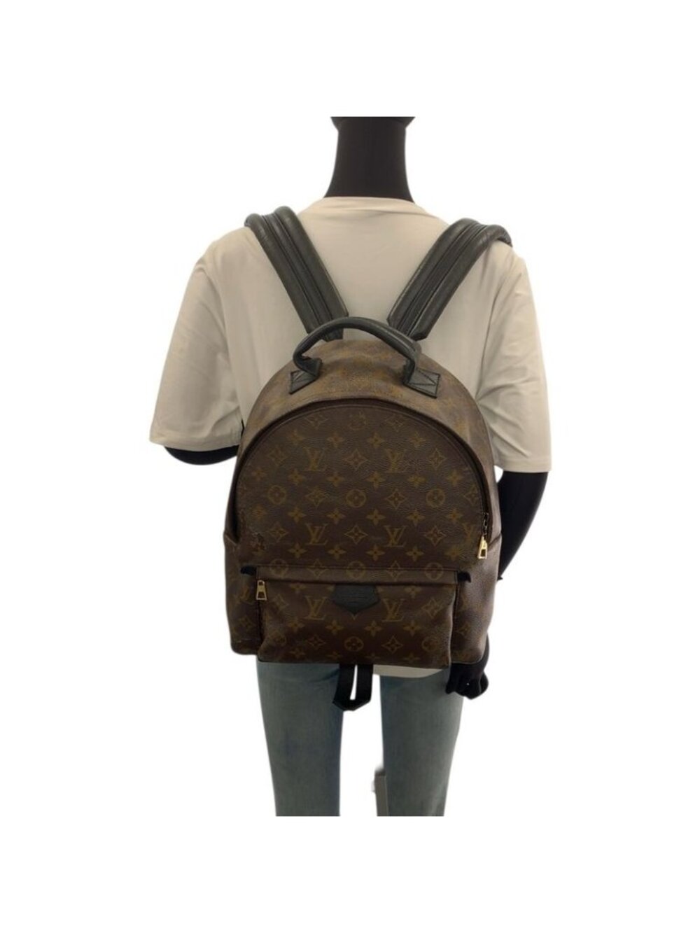 Louis Vuitton Monogram Palm Spring MM Brown Black Gold - Picture 7 of 9